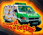 Titel: -- The better look -- , Graffiti on police car