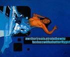Titel: -- Butterflygirl -- , graffiti writer at night, sex nude