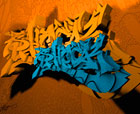Titel: -- Doubleshock -- , 3d graffiti style:SHOCK